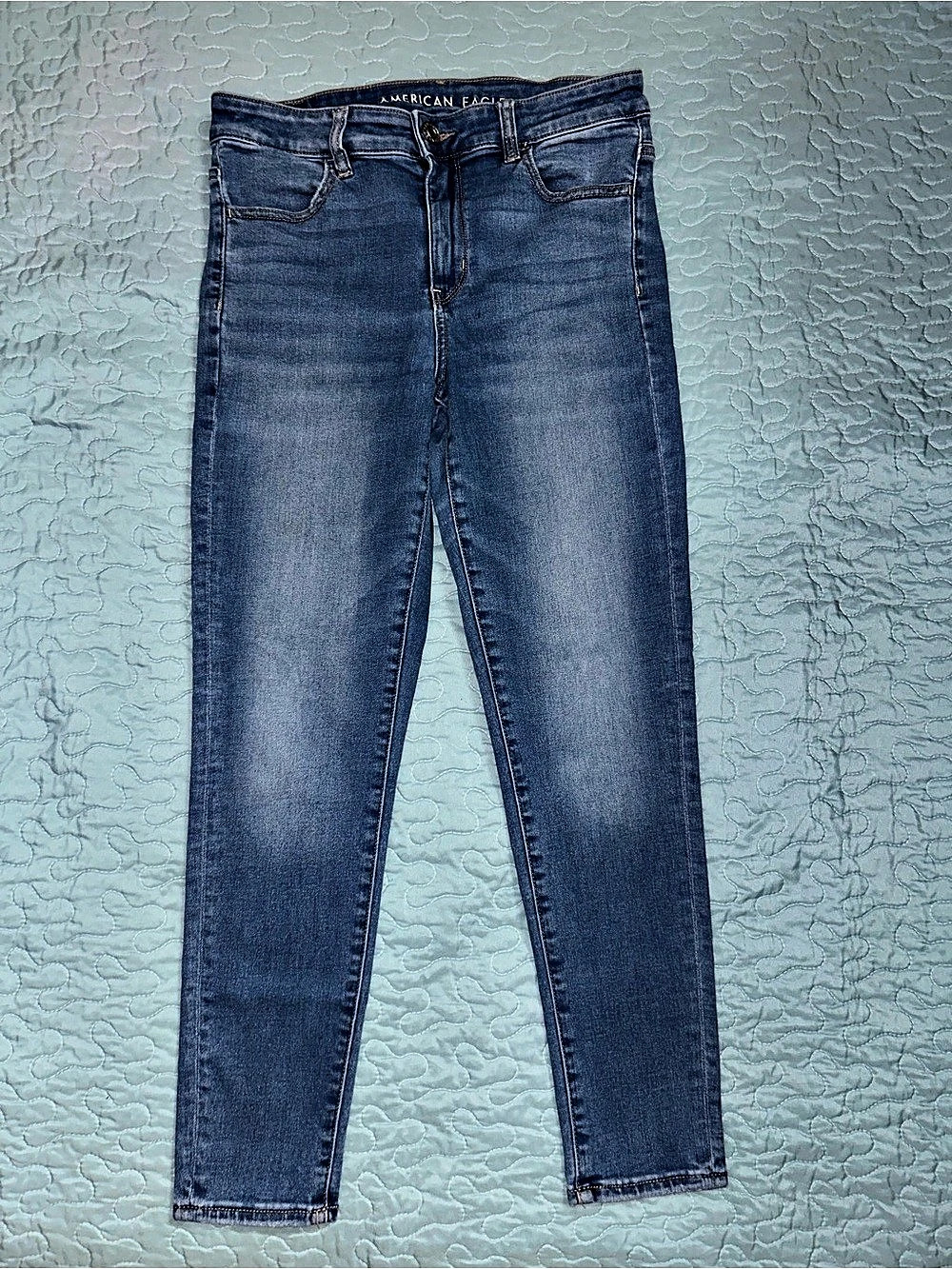 American Eagle Hi-Rise Jegging Blue Hi-Rise Jeggings Waist 10 Short